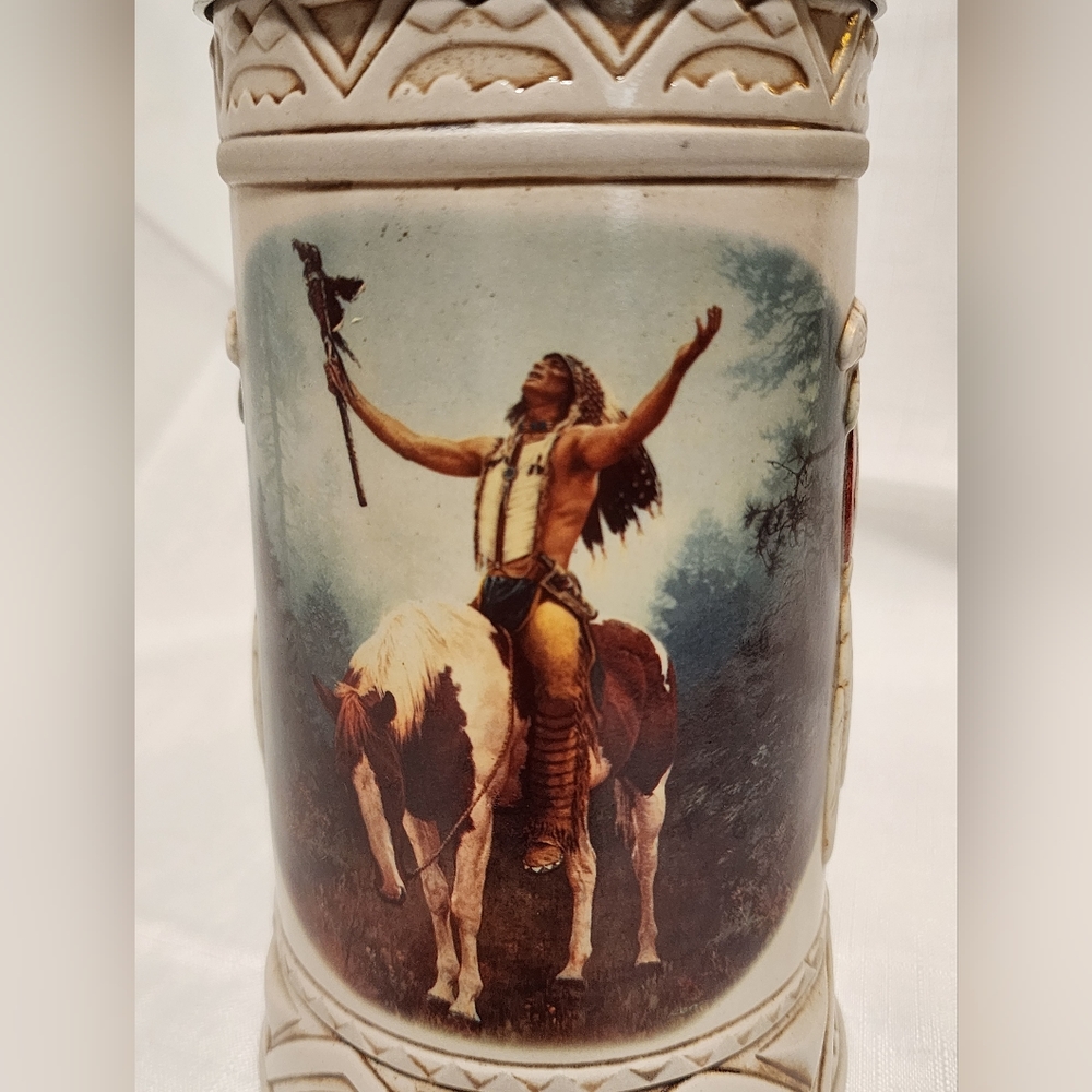 Longton Crown Beer Stein Deliverance from the Mystic Warriors Tankard Collection